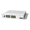 Catalyst C1200-16P-2G Smart Switch: -  16Port 1GE, 2Port 1GE SFP, 120W PoE, Fanless, - Rack-mountable, - Achtung: Rack-Mount-Bracket (RCKMNT-CMPCT-1K=) muß separat bestellt werden!