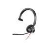 Poly Blackwire 3310 - Blackwire 3300 series - Headset - On-Ear - kabelgebunden - USB-A - Schwarz - Zertifiziert für Microsoft Teams, UC-zertifiziert - Replaces Poly SKU 214011-101