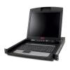 APC LCD Console - KVM-Konsole - 43.2 cm (17") - Rack - einbaufähig - 1280 x 1024 @ 75 Hz - Schwarz - 1U - für P / N: AR3103, AR3103SP, AR3106SP, SRT1000RMXLI, SRT1000RMXLI-NC, SRT5KRMXLW-TW