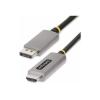 StarTech.com 2 m DisplayPort 1.4 auf HDMI 2.1 Adapterkabel, 8K 60Hz - Adapterkabel - DisplayPort männlich zu HDMI männlich - 2 m - Space-grau - 4K Unterstützung, 8K Unterstützung, aktiv