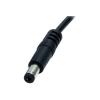StarTech.com USB 2.0 auf Hohlstecker Typ N Kabel - USB A DC 5V 5,5mm Stecker Stromkabel Stecker 2m - Stromkabel - USB (nur Strom) (M) zu Gleichstromstecker 5,5 mm (M) - 2 m - geformt - Schwarz