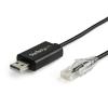 StarTech.com 1,8 m Cisco Console Cable USB to RJ45- Rollover Kabel - Windows, Mac und Linux - St / St (ICUSBROLLOVR) - Kabel seriell - USB (M) zu RJ-45 (M) - 1.8 m - USB 2.0 - Schwarz