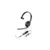 Poly Blackwire 5210 - Blackwire 5200 series - Headset - On-Ear - kabelgebunden - 3,5 mm Stecker, USB-C - Schwarz - Zertifiziert für Microsoft Teams, Zertifiziert für Skype für Unternehmen, Cisco Jabber Certified, Avaya Certified, Works With Chromeboo