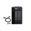 QNAP TR-002 - Festplatten-Array - 2 Schächte (SATA-600) - USB 3.1 Gen 2 (extern)