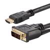 StarTech.com 6ft (1.8m) HDMI to DVI Cable, DVI-D to HDMI Display Cable (1920x1200p), Black, 19 Pin HDMI Male to DVI-D Male Cable Adapter, Digital Monitor Cable, M / M, Single Link - DVI to HDMI Cord (HDMIDVIMM6) - Adapterkabel - HDMI männlich zu DVI-D