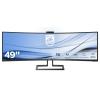 Philips Brilliance P-line 499P9H - LED-Monitor - gebogen - 124.5 cm (49") (48.8" sichtbar) - 5120 x 1440 Dual Quad HD @ 60 Hz - VA - 450 cd / m² - 3000:1 - DisplayHDR 400 - 5 ms - 2xHDMI, DisplayPort, USB-C - Lautsprecher - Textured Black