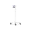 Compulocks iPad Air M2 & M3 11", Apex Enclosure Rolling Cart - Rise Freedom Extended White - Befestigungskit (Gehäuse, Wagenständer) - für Tablett - verriegelbar - medizinisch - hochwertiges Aluminium - weiß - Bildschirmgröße: 33 cm (13") - für Apple