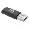 Eaton Tripp Lite Series USB 3.0 Adapter Converter USB-A to USB Type C M / F USB-C - USB-Adapter - USB Typ A (M) zu 24 pin USB-C (W) - USB 3.0 - 5 V - 900 mA - geformt - Schwarz - für P / N: U360-004-SLIM, U442-DOCK24DL2A, U442-DOCK24DL3A, U444-2H-DL, U44