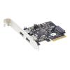 Startech 2-Port USB PCIe Adapter - 10Gbit / s pro Port - USB 3.1 / 3.2 Gen 2 Typ-A PCI Express 3.0 x2 Host Controller Erweiterungskarte - Add-On Adapterkarte - Full / Low Profile - Windows & Linux (PEXUSB312A3) - USB-Adapter - PCIe 3.0 x4 Low-Profile - US