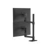 LX Dual Stacking Arm, Tall Pole, Matte Black