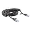 Delock - Netzwerkkabel - RJ-50 (M) zu RJ-50 (M) - 2 m - 5 mm - UTP - CAT 5e - gewickelt, ohne Haken - Schwarz