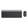 Logitech Slim Wireless Combo MK470 - Tastatur-und-Maus-Set - kabellos - 2.4 GHz - Nordisch - Graphite
