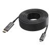VISION - Adapterkabel - USB-C männlich zu HDMI männlich - 50 m - Glasfaser - Schwarz - Unterstützung für 4K60Hz (3840 x 2160), aktiv