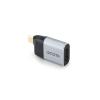 DICOTA - Videoadapter - 24 pin USB-C männlich zu HDMI, 24 pin USB-C weiblich - Silber - Support von 4K 60 Hz, USB-Stromversorgung (100 W)