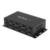 StarTech.com 8 Port USB auf Seriell RS-232 Adapter Hub - DIN-Schienen und Wandmontage fähig - USB zu RS232 DB9 Konverter - Serieller Adapter - USB 2.0 - RS-232 x 8 - Schwarz