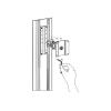Ergotron Aluminiumbefestigungssatz für Wandschienen der Serien 100 / 200 / 300 / 400