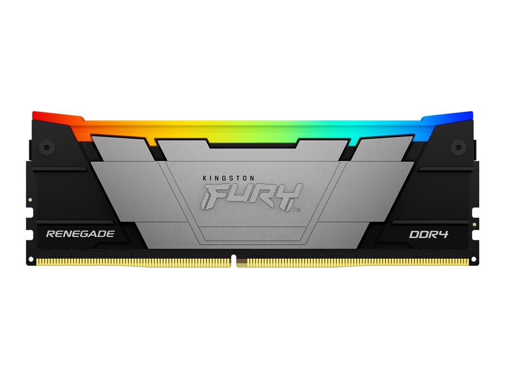 Kingston FURY Renegade RGB - DDR4 - Modul - 32 GB - DIMM 288-PIN - 3200 MT / s / PC4-25600 - CL16 - 1.2 V - ungepuffert - non-ECC - Schwarz