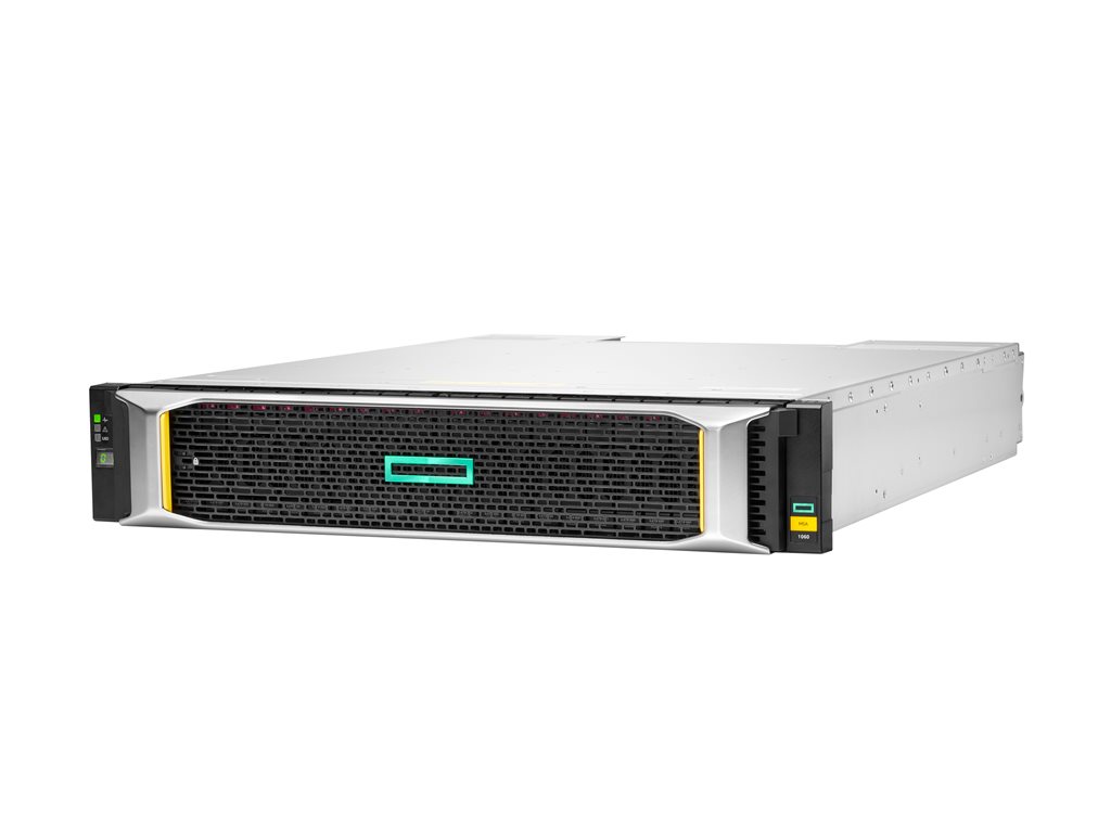 HPE MSA 1060 10Gbase-T iSCSI SFF Storage, 24 Slot SFF (2.5") Chassis, 2x 2-port 1 / 10G RJ45 Kupfer iSCSI Controller, Garantie 3-0-0