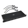 Eaton Tripp Lite series 4x4 HDMI over Cat6 Matrix Switch Kit, Switch / 4x Pigtail Receivers - 4K 60 Hz, HDR, 4:4:4, PoC, 230 ft. (70.1 m), TAA - Video / Audio-Schalter - 4 x 4 - 4 x HDMI - Desktop, an Rack montierbar, wandmontierbar - PoC - TAA-konform