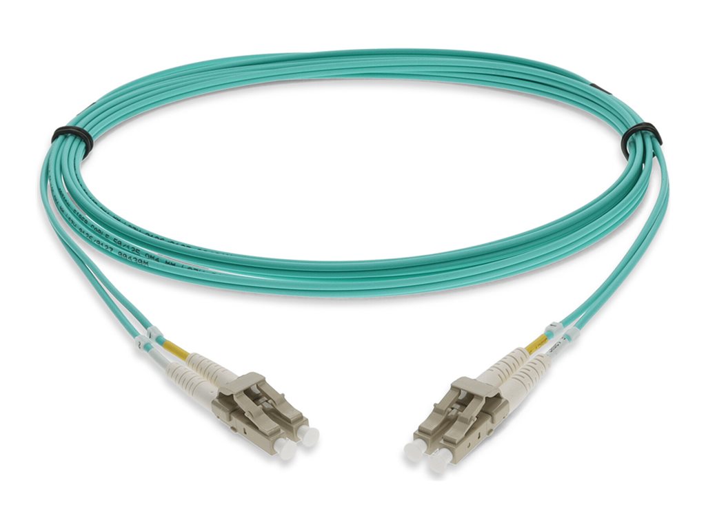 AddOn - Patch-Kabel - LC / PC Multimode (M) zu LC / PC Multimode (M) - 1 m - Glasfaser - Duplex - 50 / 125 Mikrometer - OM3 - Riser - Aquamarin