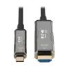 High-Speed USB-C to HDMI Fiber Active Optical Cable (AOC) - UHD 4K 60 Hz, HDR, CL3 Rated, Black, 10 m