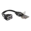 Delock - Serieller Adapter - PCIe 2.0 Low-Profile - RS-232 x 1 - Schwarz