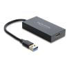 Delock - Videoadapter - USB Typ A männlich zu HDMI weiblich - 20 cm - Schwarz - 4K30Hz (3840 x 2160) Unterstützung
