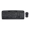 Logitech Wireless Combo MK330 - Tastatur-und-Maus-Set - kabellos - 2.4 GHz - US International - Schwarz