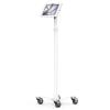 Compulocks iPad Air M2 & M3 11", Apex Enclosure Rolling Cart - Rise Freedom White - Befestigungskit (Gehäuse, Wagenständer) - für Tablett - verriegelbar - medizinisch - hochwertiges Aluminium - weiß - Bildschirmgröße: 27.9 cm (11") - für Apple 11-inc