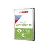Toshiba S300 Surveillance - Festplatte - 6 TB - intern - 3.5" (8.9 cm) - SATA 6Gb / s - 5400 rpm - Puffer: 256 MB