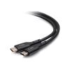 C2G 1.5ft (0.5m) USB-C Male to USB-C Male Cable (20V 5A) - USB 2.0 (480Mbps) - USB-Kabel - 24 pin USB-C (M) zu 24 pin USB-C (M) - USB 2.0 - 20 V - 5 A - 50 cm - Schwarz