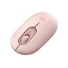 Logitech POP - Maus - anpassbarer Emoji - optisch - 4 Tasten - kabellos - Bluetooth 5.1 LE - rosé