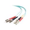 C2G LC-ST 10Gb 50 / 125 OM3 Duplex Multimode PVC Fiber Optic Cable (LSZH) - Netzwerkkabel - ST multi-mode (M) zu LC Multi-Mode (M) - 1 m - 1 m - Glasfaser - Duplex - 50 / 125 Mikrometer - OM3 - halogenfrei - Aquamarin