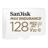 SanDisk Max Endurance - Flash-Speicherkarte (microSDXC-an-SD-Adapter inbegriffen) - 128 GB - Video Class V30 / UHS-I U3 / Class10 - microSDXC UHS-I