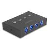 Delock - USB-Umschalter für die gemeinsame Nutzung von Peripheriegeräten - 5 Gbps, 4 PC zu 1 Gerät - 5 x USB - Desktop