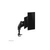 Neomounts Next One SL Desk Mount, double display, sliding VESA (topfix clamp & grommet)