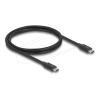 Delock Thunderbolt 4 Kabel 40 Gbps PD 3.1 240 W 1 m schwarz