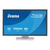 iiyama ProLite T2452MSC-W2AG - LED-Monitor - 61 cm (24") (23.8" sichtbar) - Touchscreen - 1920 x 1080 Full HD (1080p) @ 120 Hz - IPS - 420 cd / m² - 1300:1 - 5 ms - HDMI, DisplayPort - Lautsprecher - weiß, Matte