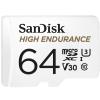 SanDisk High Endurance - Flash-Speicherkarte (microSDXC-an-SD-Adapter inbegriffen) - 64 GB - Video Class V30 / UHS-I U3 / Class10 - microSDXC UHS-I