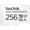 SanDisk High Endurance - Flash-Speicherkarte (microSDXC-an-SD-Adapter inbegriffen) - 256 GB - Video Class V30 / UHS-I U3 / Class10 - microSDXC UHS-I
