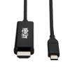 Eaton Tripp Lite Series USB C to HDMI Adapter Cable USB 3.1 Gen 1 4K M / M USB-C Black 6ft - Video- / Audiokabel - 24 pin USB-C männlich umkehrbar zu HDMI männlich - 1.8 m - Schwarz - 4K Unterstützung