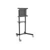 Eaton Tripp Lite Series Rolling TV / Monitor Cart for 37" to 70" Flat-Screen Displays, Rotating Portrait / Landscape Mount - Aufstellung - Voll beweglich - für TV / Bildschirm - Stahl - Schwarz - Bildschirmgröße: 94-177.8 cm (37"-70") - Bodenaufstellung