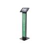 Compulocks iPad Air M2 & M3 11", Apex Enclosure Brandable Floor Stand - Black - Gehäuse - für Tablett - Branding-fähig - verriegelbar - Metall, Polypropylen - Schwarz - Bildschirmgröße: 27.9 cm (11") - Bodenaufstellung - für Apple 11-inch iPad Air (M