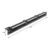 Delock - Patch Panel - with LED, strain relief rail - Rack montierbar - CAT 6a - UTP - RJ-45 X 24 - Schwarz - 1U - 48.3 cm (19")