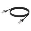 1 m CAT6 Kabel - RJ45 (m) zu RJ45 (m) - UTP - CAT 6 - 250 MHz - 24 AWG - mit Knickschutz - schwarz