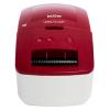 Brother QL-600R - Etikettendrucker - Thermodirekt - Rolle (6,2 cm) - 300 x 300 dpi - bis zu 71 mm / Sek. - USB 2.0 - weiß, Rot