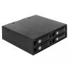 Wechselrahmen 5.25 für 4 x 2.5 SATA / SAS HDD / SSD 12 Gb / s Delock