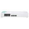 QNAP QSW-308S - Switch - unmanaged - 3 x 10 Gigabit SFP+ + 8 x 10 / 100 / 1000 - Desktop