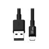 Eaton Tripp Lite Series USB-A to Lightning Sync / Charge Cable (M / M) - MFi Certified, Black, 3 ft. (0.9 m) - Daten- / Netzkabel - USB männlich zu Lightning männlich - 1 m - Schwarz - für P / N: CSCXS16USB, MR229USB, MR248USBG, TLP606USB, TLP608RUSBB, U2