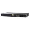 Cisco Small Business SG350-28P - Switch - L3 - managed - 24 x 10 / 100 / 1000 (PoE+) + 2 x Gigabit SFP + 2 x Kombi-Gigabit-SFP - an Rack montierbar - PoE+ (195 W) - wiederhergestellt